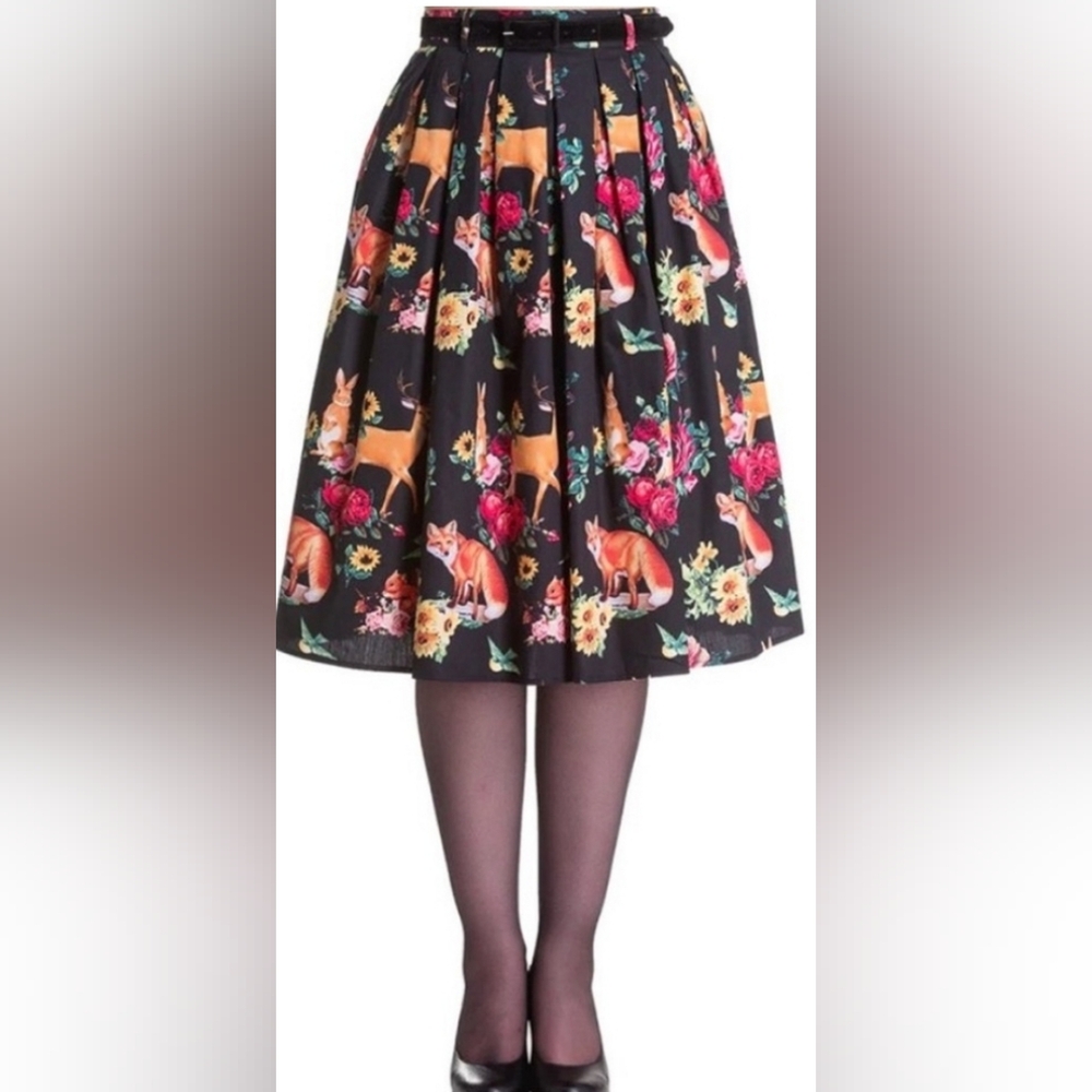 Hell Bunny Woodland Skirt Retro Size 4x